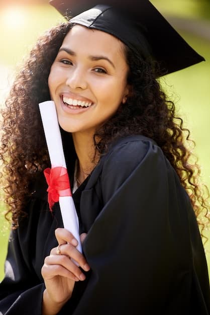 Graduate student with certificate